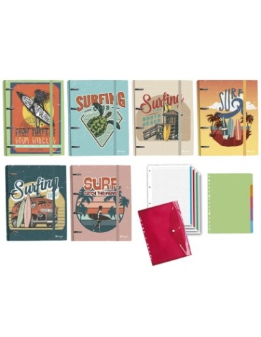 CARPETA 4 ANILLAS A4 CON 100 HOJAS Y SOBRE SEPARADA