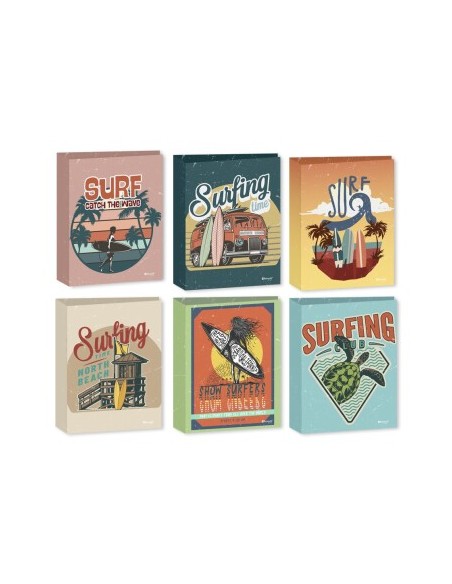 CARPETA 4 ANILLAS BEACH TIME SURTIDA