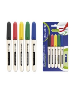 ROTULADORES PERMANENTES 5 COLORES BASICOS