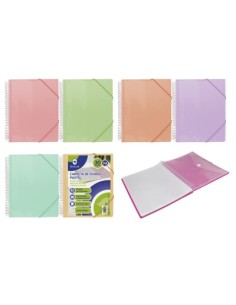 CARPETA CLASIFICADORA 30 FUNDAS PASTEL