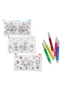 ESTUCHE PARA COLOREAR +5 MINI ROTULADORES LAVABLE
