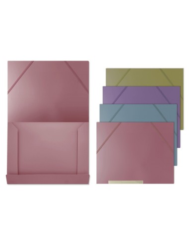 PP METAL CARPETA GOMAS Y SOLAPAS A4