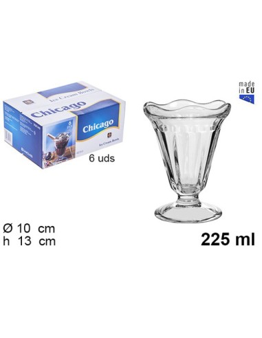 COPA 225ML CRISTAL HELADO CHICAGO