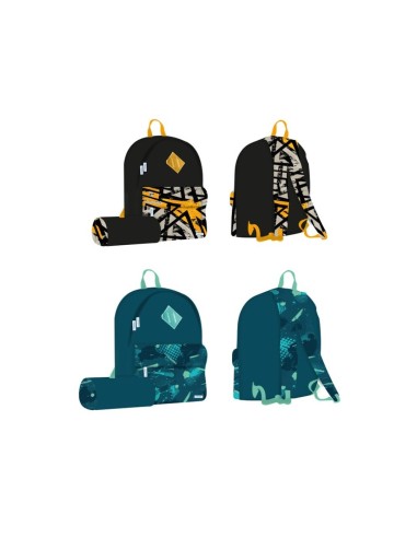 MOCHILA RETRO C/ PORTATODO