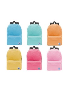 MOCHILA BASICA COLORES PASTEL