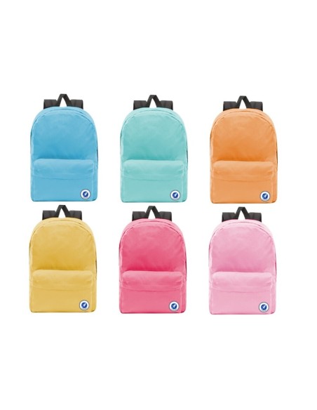MOCHILA BASICA COLORES PASTEL