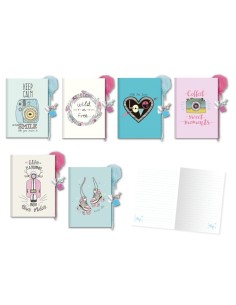 DIARIO C/BOLIGRAFO POMPOM HAPPY LIFE