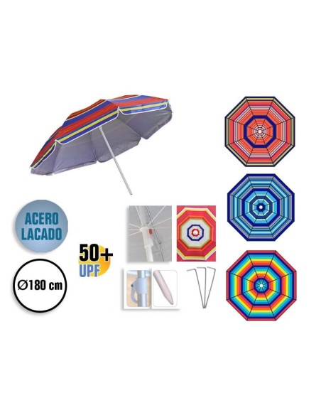 SOMBRILLA ACERO NAZARE 180 cm