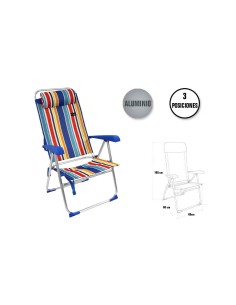 SILLA ALUMINIO ALTA  AYAMONTE  3 POSICIONES