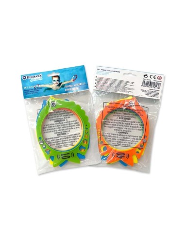 JUEGO DE BUCEO 3 UNID. PVC PECES ARO