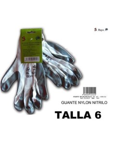 GUANTE T6 NYLON NITRILO