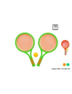 RAQUETAS 2 PELOTAS 28,5X16CM.
